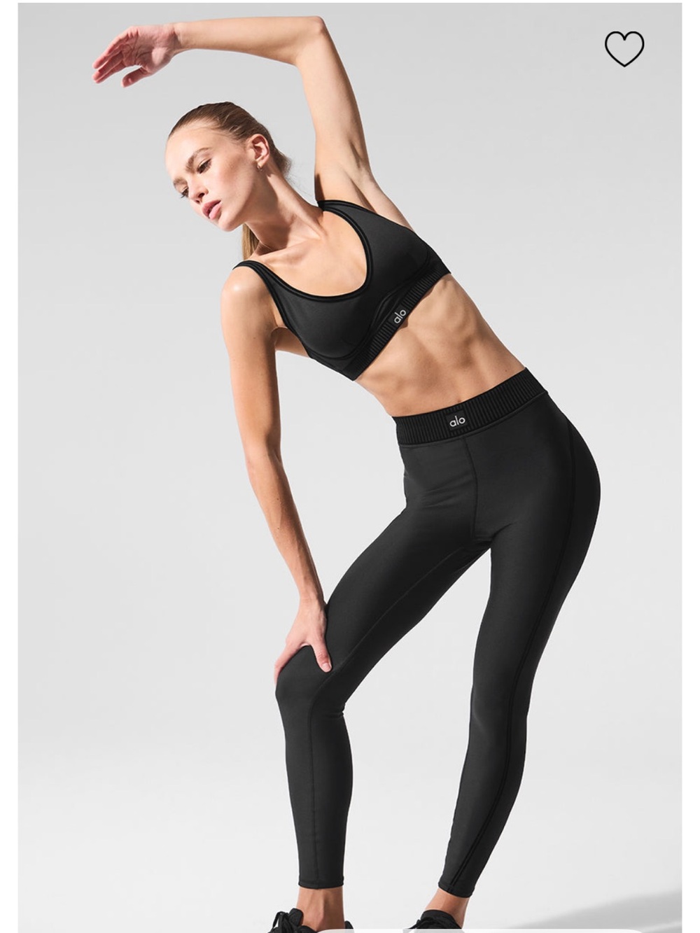 Alo Airlift Line Up Bra And 7/8 Legging SET